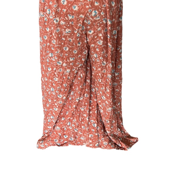 NWT Aakaa Floral Tie Waist Tassel Wide Leg Cropped Jumpsuit - S - Picture 10 of 16